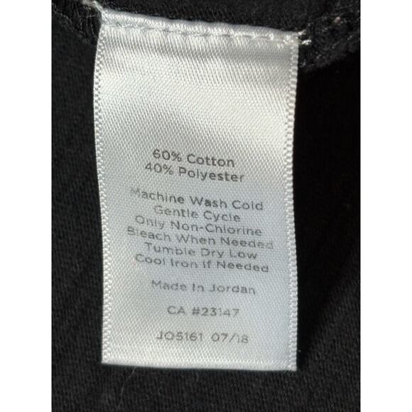 Talbots Basic Tee Black V-neck‎ Top T-shirt SMALL Normcore Dark Girl Casual - Picture 8 of 10